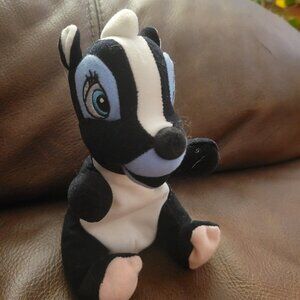 Flower the Skunk Mini Bean Bag, The Disney Store, 7"